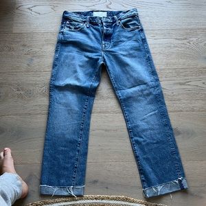 NWT mother denim TMI scrapper cuff take me higher jeans